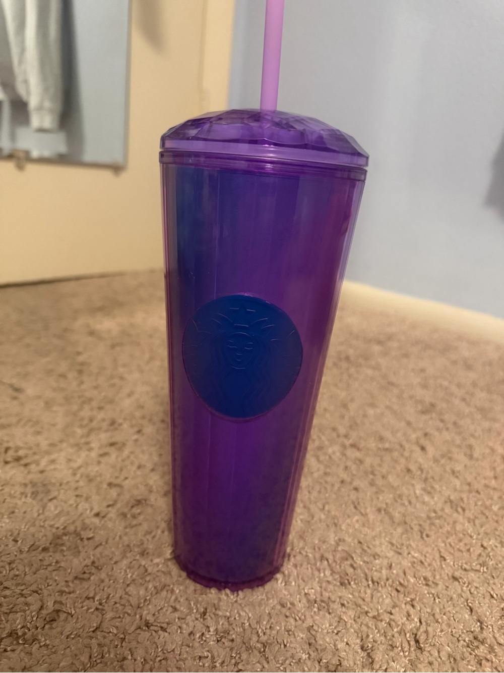 Starbucks Iridescent Purple Tumbler with Lilac Straw